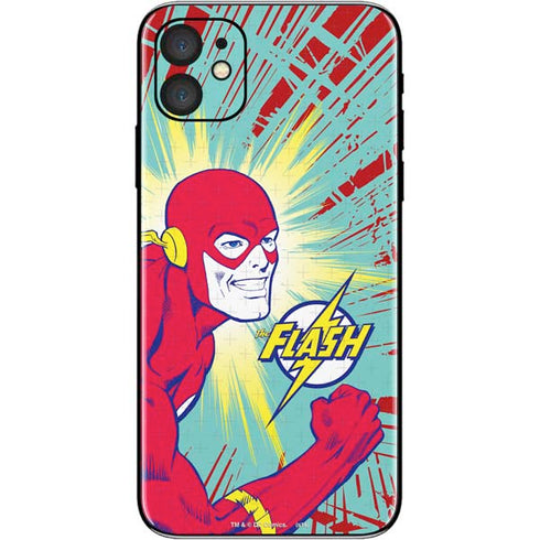 DC Comics The Flash Classic Art Smile Blast iPhone 11 Skin